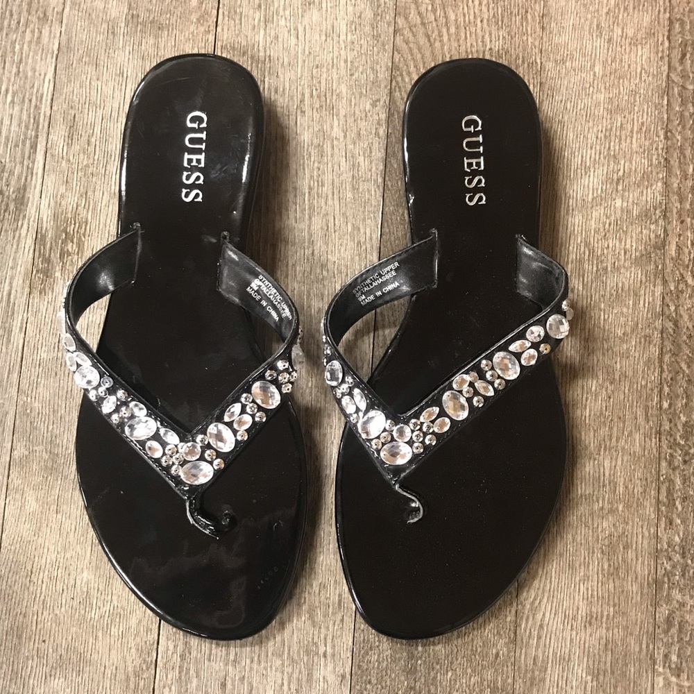 GUESS Size 9 Bedazzled Sandals